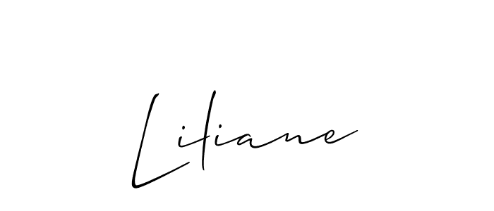 It looks lik you need a new signature style for name Liliane. Design unique handwritten (Allison_Script) signature with our free signature maker in just a few clicks. Liliane signature style 2 images and pictures png