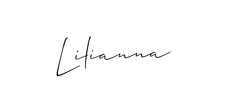 Allison_Script is a professional signature style that is perfect for those who want to add a touch of class to their signature. It is also a great choice for those who want to make their signature more unique. Get Lilianna name to fancy signature for free. Lilianna signature style 2 images and pictures png