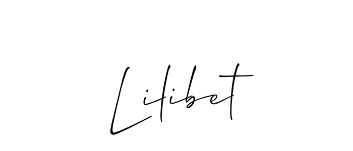 Also we have Lilibet name is the best signature style. Create professional handwritten signature collection using Allison_Script autograph style. Lilibet signature style 2 images and pictures png