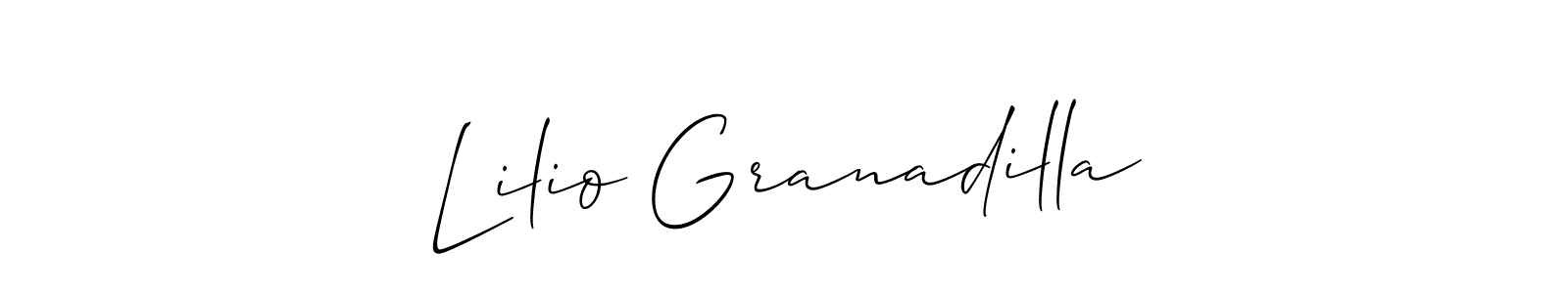 You can use this online signature creator to create a handwritten signature for the name Lilio Granadilla. This is the best online autograph maker. Lilio Granadilla signature style 2 images and pictures png