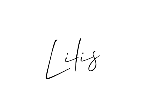 How to Draw Lilis signature style? Allison_Script is a latest design signature styles for name Lilis. Lilis signature style 2 images and pictures png