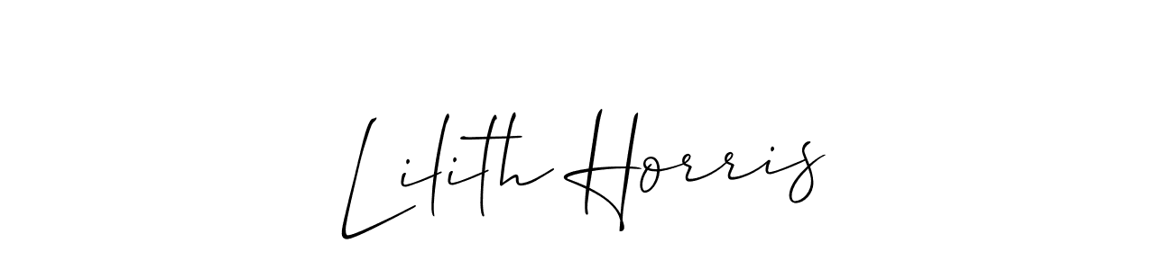 Make a beautiful signature design for name Lilith Horris. Use this online signature maker to create a handwritten signature for free. Lilith Horris signature style 2 images and pictures png
