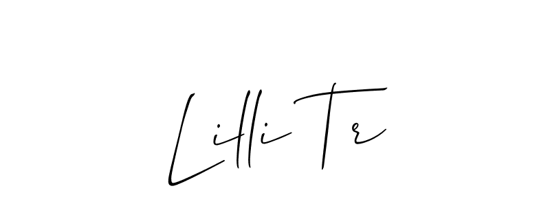 Make a beautiful signature design for name Lilli Tr. Use this online signature maker to create a handwritten signature for free. Lilli Tr signature style 2 images and pictures png
