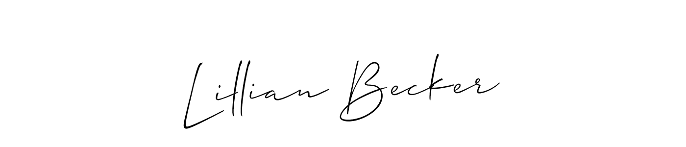 You can use this online signature creator to create a handwritten signature for the name Lillian Becker. This is the best online autograph maker. Lillian Becker signature style 2 images and pictures png