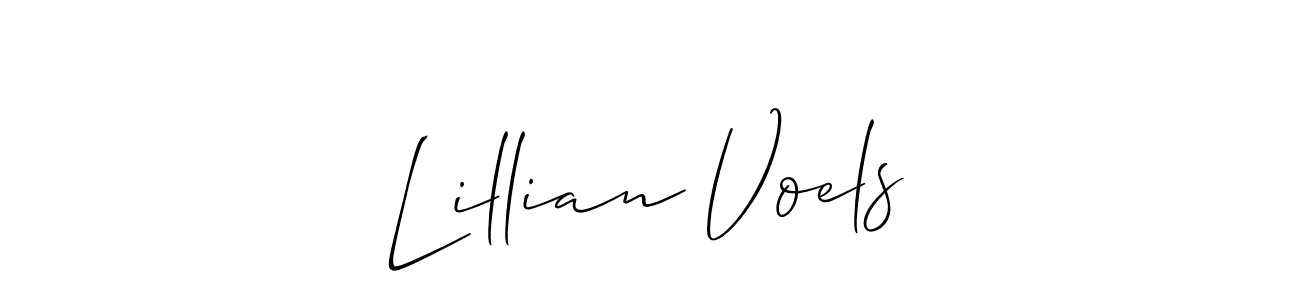 Also we have Lillian Voels name is the best signature style. Create professional handwritten signature collection using Allison_Script autograph style. Lillian Voels signature style 2 images and pictures png
