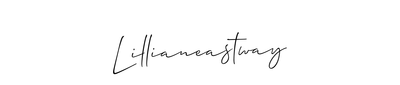 Also You can easily find your signature by using the search form. We will create Lillianeastway name handwritten signature images for you free of cost using Allison_Script sign style. Lillianeastway signature style 2 images and pictures png