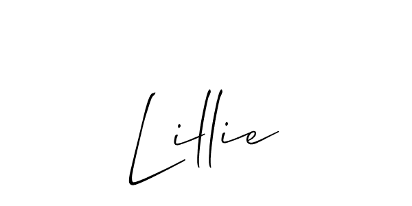 It looks lik you need a new signature style for name Lillie. Design unique handwritten (Allison_Script) signature with our free signature maker in just a few clicks. Lillie signature style 2 images and pictures png