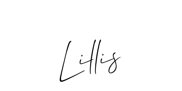 How to make Lillis name signature. Use Allison_Script style for creating short signs online. This is the latest handwritten sign. Lillis signature style 2 images and pictures png