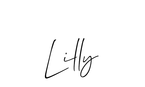 Make a beautiful signature design for name Lilly. Use this online signature maker to create a handwritten signature for free. Lilly signature style 2 images and pictures png