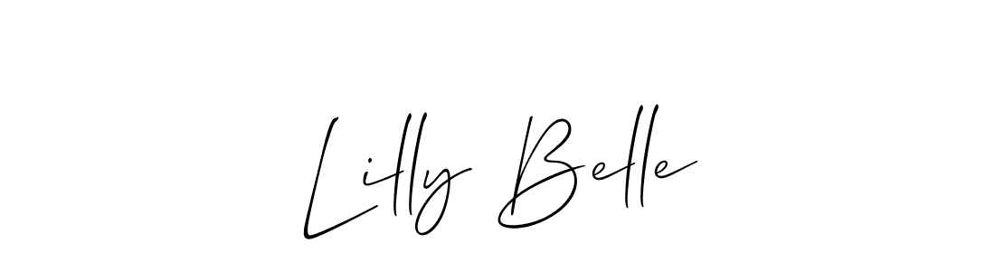 How to Draw Lilly Belle signature style? Allison_Script is a latest design signature styles for name Lilly Belle. Lilly Belle signature style 2 images and pictures png