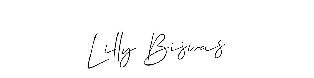 Also You can easily find your signature by using the search form. We will create Lilly Biswas name handwritten signature images for you free of cost using Allison_Script sign style. Lilly Biswas signature style 2 images and pictures png