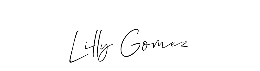 Also You can easily find your signature by using the search form. We will create Lilly Gomez name handwritten signature images for you free of cost using Allison_Script sign style. Lilly Gomez signature style 2 images and pictures png