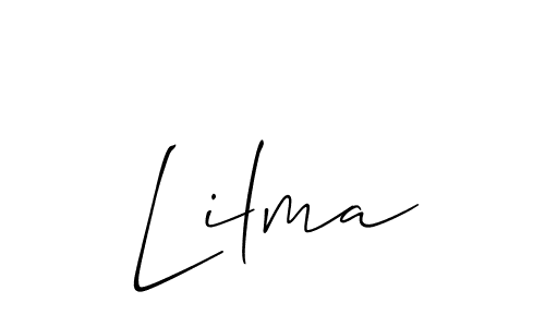 Also You can easily find your signature by using the search form. We will create Lilma name handwritten signature images for you free of cost using Allison_Script sign style. Lilma signature style 2 images and pictures png