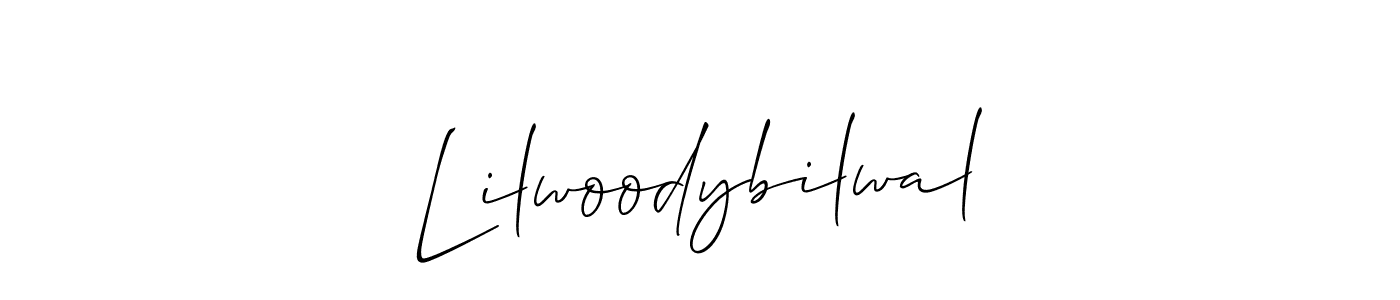 Lilwoodybilwal stylish signature style. Best Handwritten Sign (Allison_Script) for my name. Handwritten Signature Collection Ideas for my name Lilwoodybilwal. Lilwoodybilwal signature style 2 images and pictures png
