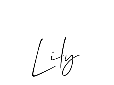 How to make Lily signature? Allison_Script is a professional autograph style. Create handwritten signature for Lily name. Lily signature style 2 images and pictures png