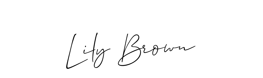 Make a beautiful signature design for name Lily Brown. Use this online signature maker to create a handwritten signature for free. Lily Brown signature style 2 images and pictures png