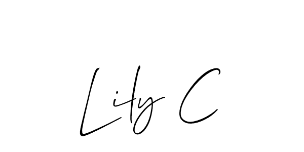 Similarly Allison_Script is the best handwritten signature design. Signature creator online .You can use it as an online autograph creator for name Lily C. Lily C signature style 2 images and pictures png