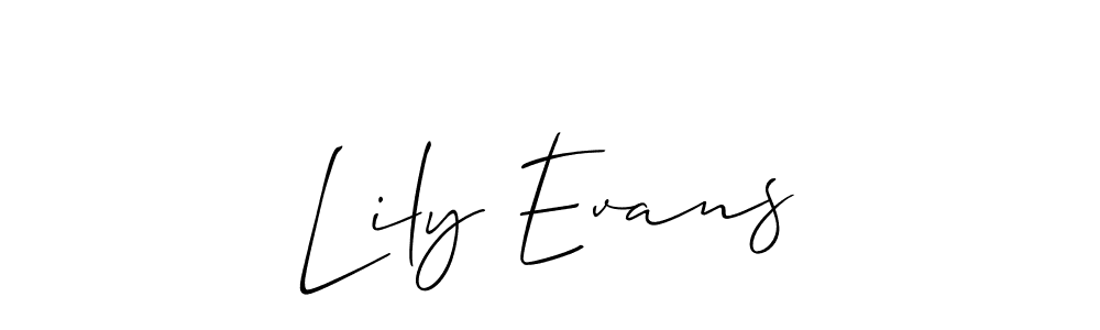 Use a signature maker to create a handwritten signature online. With this signature software, you can design (Allison_Script) your own signature for name Lily Evans. Lily Evans signature style 2 images and pictures png