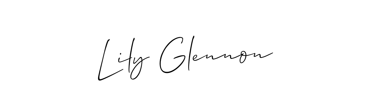 Make a beautiful signature design for name Lily Glennon. With this signature (Allison_Script) style, you can create a handwritten signature for free. Lily Glennon signature style 2 images and pictures png