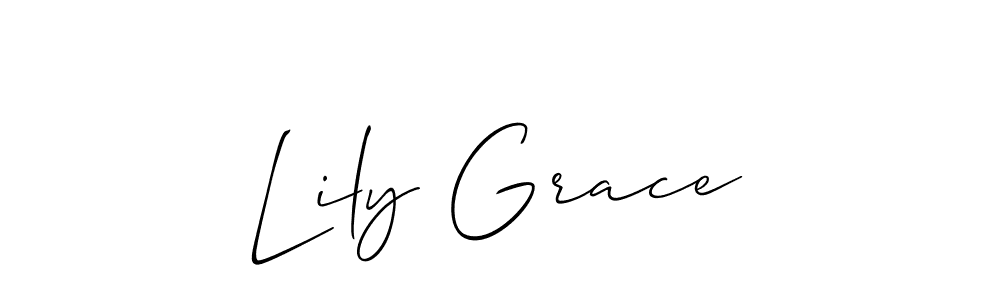 Make a short Lily Grace signature style. Manage your documents anywhere anytime using Allison_Script. Create and add eSignatures, submit forms, share and send files easily. Lily Grace signature style 2 images and pictures png