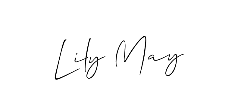 Use a signature maker to create a handwritten signature online. With this signature software, you can design (Allison_Script) your own signature for name Lily May. Lily May signature style 2 images and pictures png