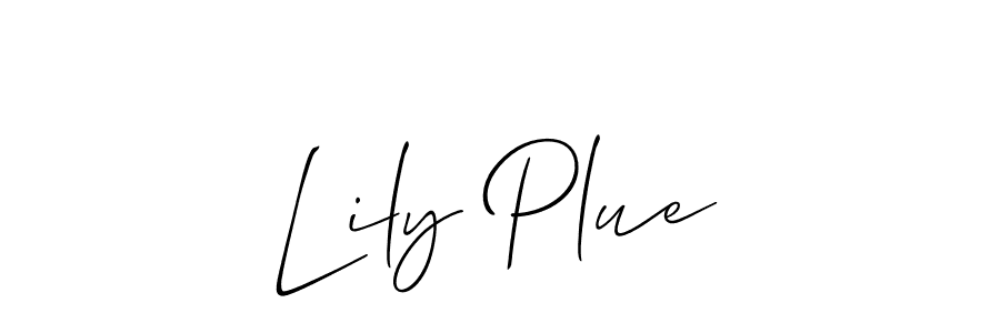Make a short Lily Plue signature style. Manage your documents anywhere anytime using Allison_Script. Create and add eSignatures, submit forms, share and send files easily. Lily Plue signature style 2 images and pictures png