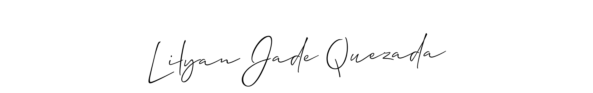 Best and Professional Signature Style for Lilyan Jade Quezada. Allison_Script Best Signature Style Collection. Lilyan Jade Quezada signature style 2 images and pictures png