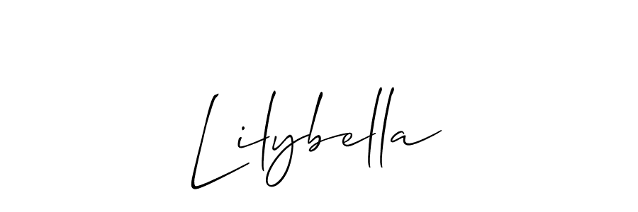 Also we have Lilybella name is the best signature style. Create professional handwritten signature collection using Allison_Script autograph style. Lilybella signature style 2 images and pictures png