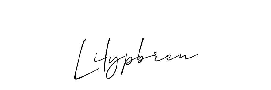 The best way (Allison_Script) to make a short signature is to pick only two or three words in your name. The name Lilypbren include a total of six letters. For converting this name. Lilypbren signature style 2 images and pictures png