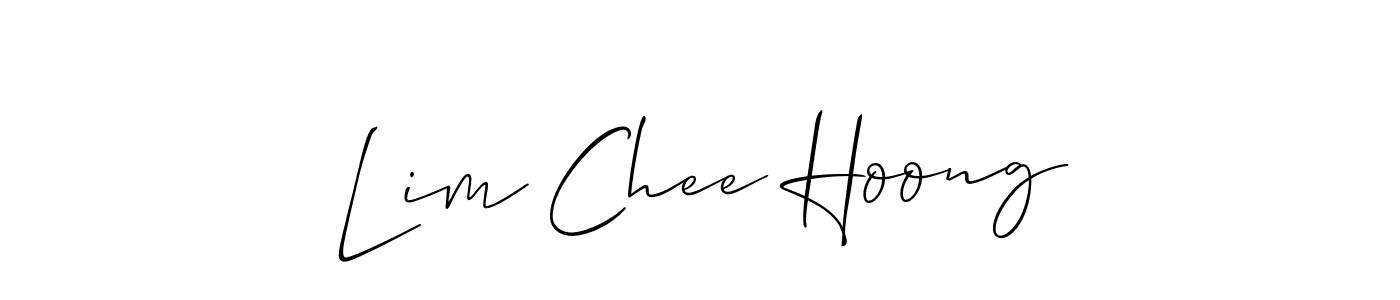 Use a signature maker to create a handwritten signature online. With this signature software, you can design (Allison_Script) your own signature for name Lim Chee Hoong. Lim Chee Hoong signature style 2 images and pictures png