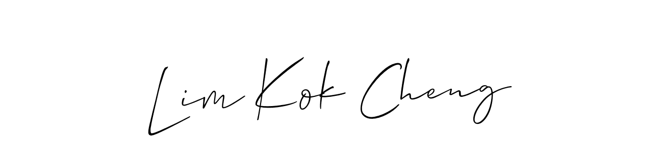 Best and Professional Signature Style for Lim Kok Cheng. Allison_Script Best Signature Style Collection. Lim Kok Cheng signature style 2 images and pictures png