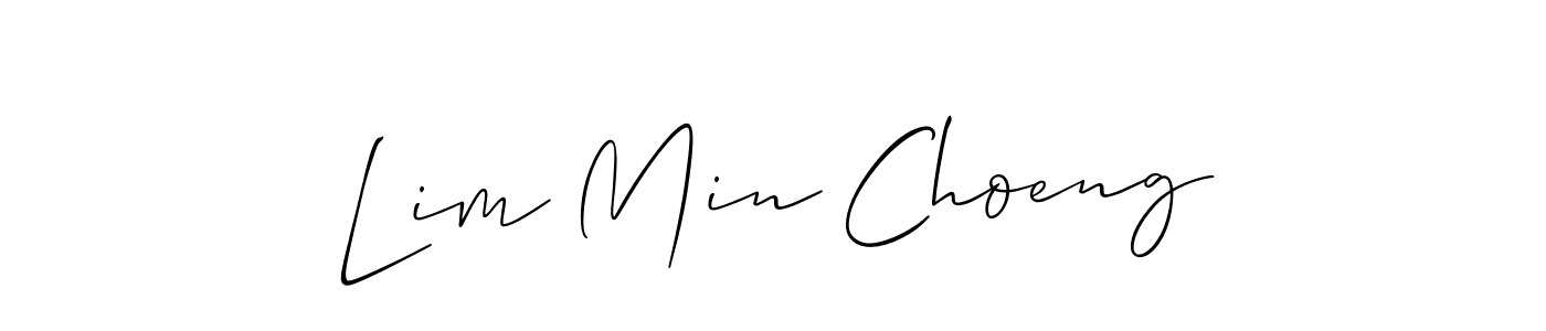 Best and Professional Signature Style for Lim Min Choeng. Allison_Script Best Signature Style Collection. Lim Min Choeng signature style 2 images and pictures png