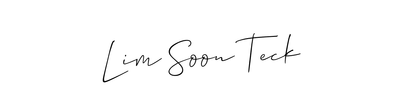 Once you've used our free online signature maker to create your best signature Allison_Script style, it's time to enjoy all of the benefits that Lim Soon Teck name signing documents. Lim Soon Teck signature style 2 images and pictures png