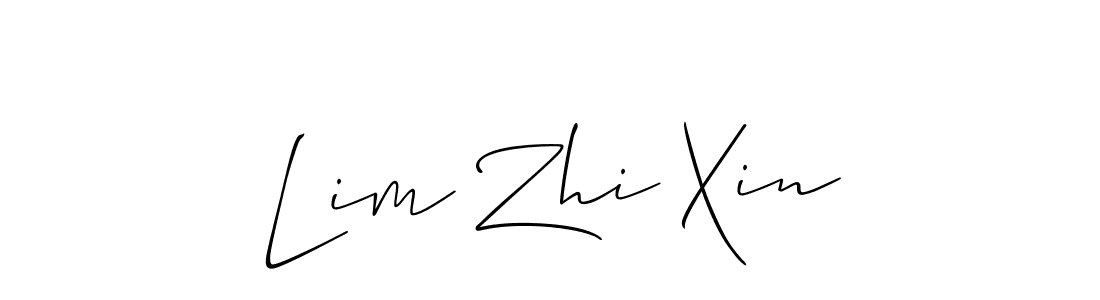 Also we have Lim Zhi Xin name is the best signature style. Create professional handwritten signature collection using Allison_Script autograph style. Lim Zhi Xin signature style 2 images and pictures png