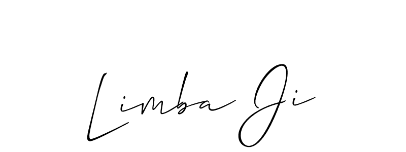 Allison_Script is a professional signature style that is perfect for those who want to add a touch of class to their signature. It is also a great choice for those who want to make their signature more unique. Get Limba Ji name to fancy signature for free. Limba Ji signature style 2 images and pictures png