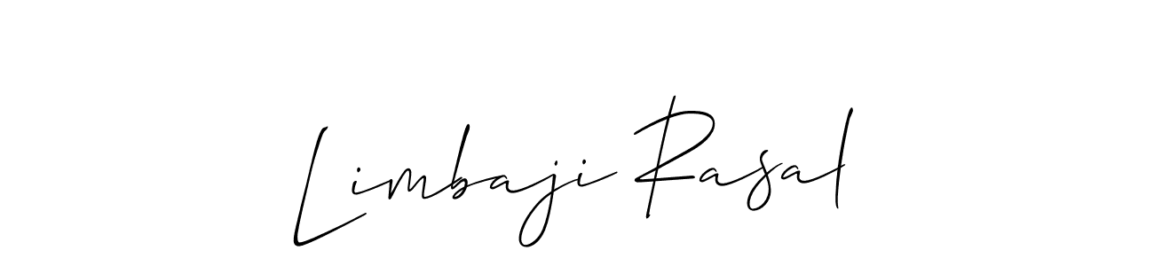 if you are searching for the best signature style for your name Limbaji Rasal. so please give up your signature search. here we have designed multiple signature styles  using Allison_Script. Limbaji Rasal signature style 2 images and pictures png