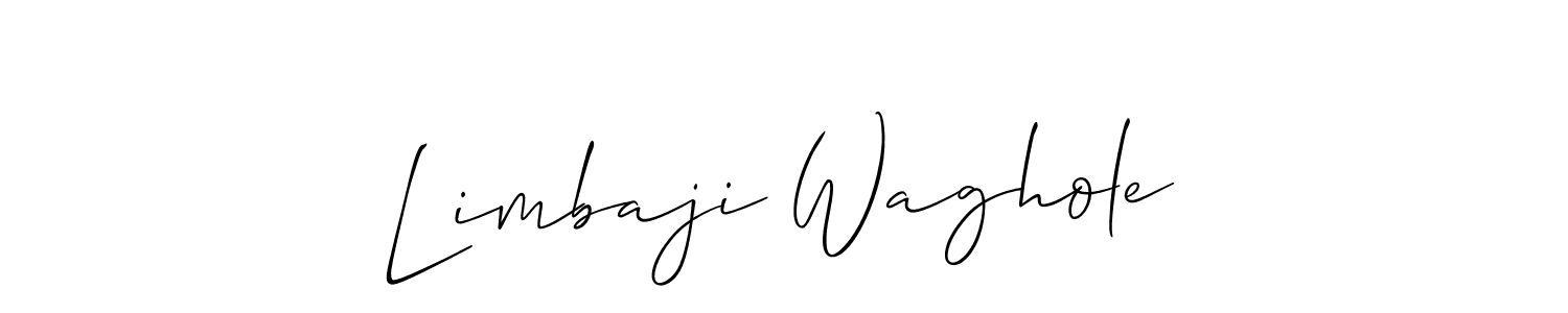 Limbaji Waghole stylish signature style. Best Handwritten Sign (Allison_Script) for my name. Handwritten Signature Collection Ideas for my name Limbaji Waghole. Limbaji Waghole signature style 2 images and pictures png