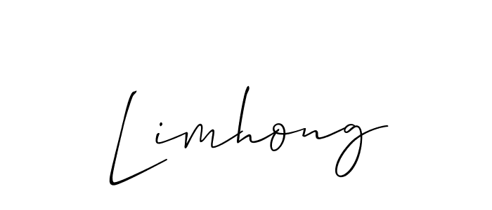 Limhong stylish signature style. Best Handwritten Sign (Allison_Script) for my name. Handwritten Signature Collection Ideas for my name Limhong. Limhong signature style 2 images and pictures png
