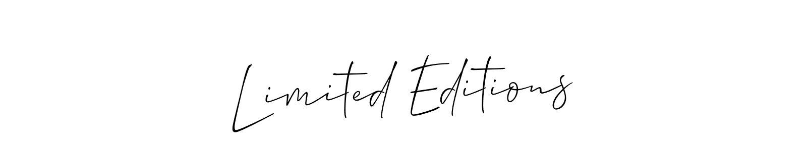 This is the best signature style for the Limited Editions name. Also you like these signature font (Allison_Script). Mix name signature. Limited Editions signature style 2 images and pictures png