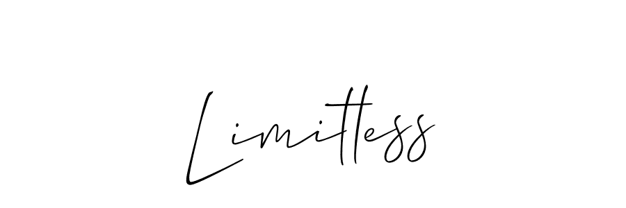 Allison_Script is a professional signature style that is perfect for those who want to add a touch of class to their signature. It is also a great choice for those who want to make their signature more unique. Get Limitless name to fancy signature for free. Limitless signature style 2 images and pictures png