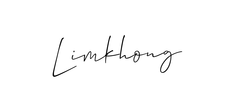 The best way (Allison_Script) to make a short signature is to pick only two or three words in your name. The name Limkhong include a total of six letters. For converting this name. Limkhong signature style 2 images and pictures png