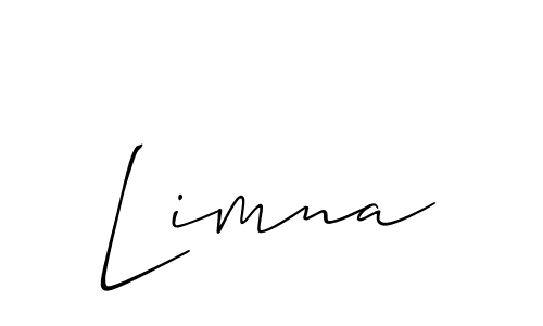 if you are searching for the best signature style for your name Limna. so please give up your signature search. here we have designed multiple signature styles  using Allison_Script. Limna signature style 2 images and pictures png
