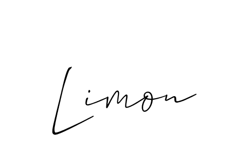 Best and Professional Signature Style for Limon. Allison_Script Best Signature Style Collection. Limon signature style 2 images and pictures png