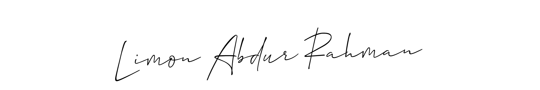 Once you've used our free online signature maker to create your best signature Allison_Script style, it's time to enjoy all of the benefits that Limon Abdur Rahman name signing documents. Limon Abdur Rahman signature style 2 images and pictures png