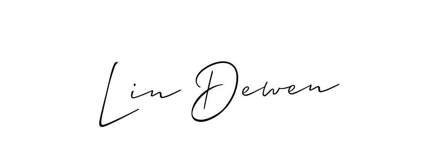 Make a beautiful signature design for name Lin Dewen. Use this online signature maker to create a handwritten signature for free. Lin Dewen signature style 2 images and pictures png