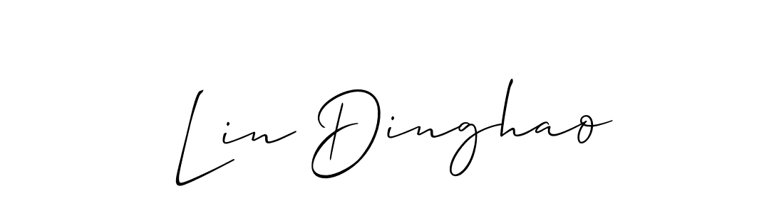 This is the best signature style for the Lin Dinghao name. Also you like these signature font (Allison_Script). Mix name signature. Lin Dinghao signature style 2 images and pictures png