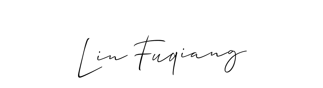 Design your own signature with our free online signature maker. With this signature software, you can create a handwritten (Allison_Script) signature for name Lin Fuqiang. Lin Fuqiang signature style 2 images and pictures png