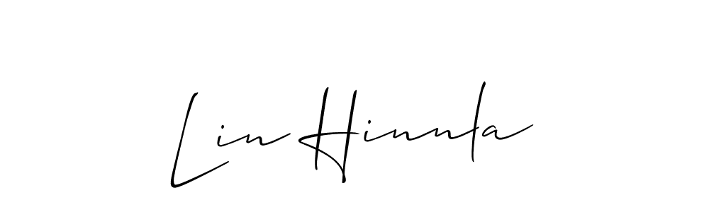 Best and Professional Signature Style for Lin Hinnla. Allison_Script Best Signature Style Collection. Lin Hinnla signature style 2 images and pictures png