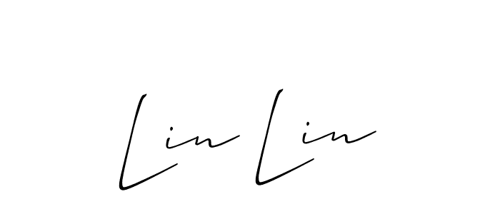 How to make Lin Lin signature? Allison_Script is a professional autograph style. Create handwritten signature for Lin Lin name. Lin Lin signature style 2 images and pictures png