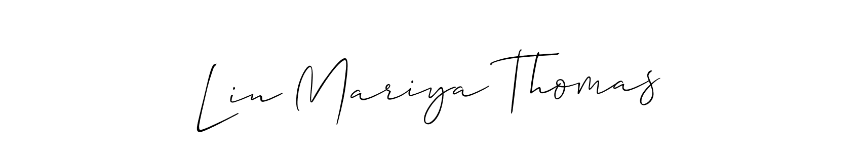 Once you've used our free online signature maker to create your best signature Allison_Script style, it's time to enjoy all of the benefits that Lin Mariya Thomas name signing documents. Lin Mariya Thomas signature style 2 images and pictures png